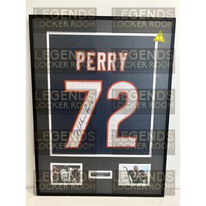 Framed William “The Refrigerator” Perry Autographed Jersey